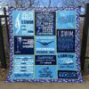 Chlorine Is My Perfume Yellow Lines Quilt Blanket Lp05  Quilt